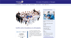 Desktop Screenshot of clinique-orthopedique-arthrose.com