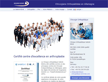 Tablet Screenshot of clinique-orthopedique-arthrose.com